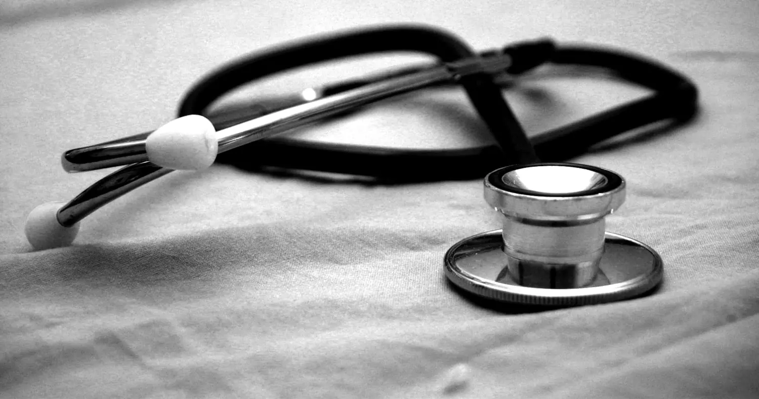 Stethoscope on a light background
